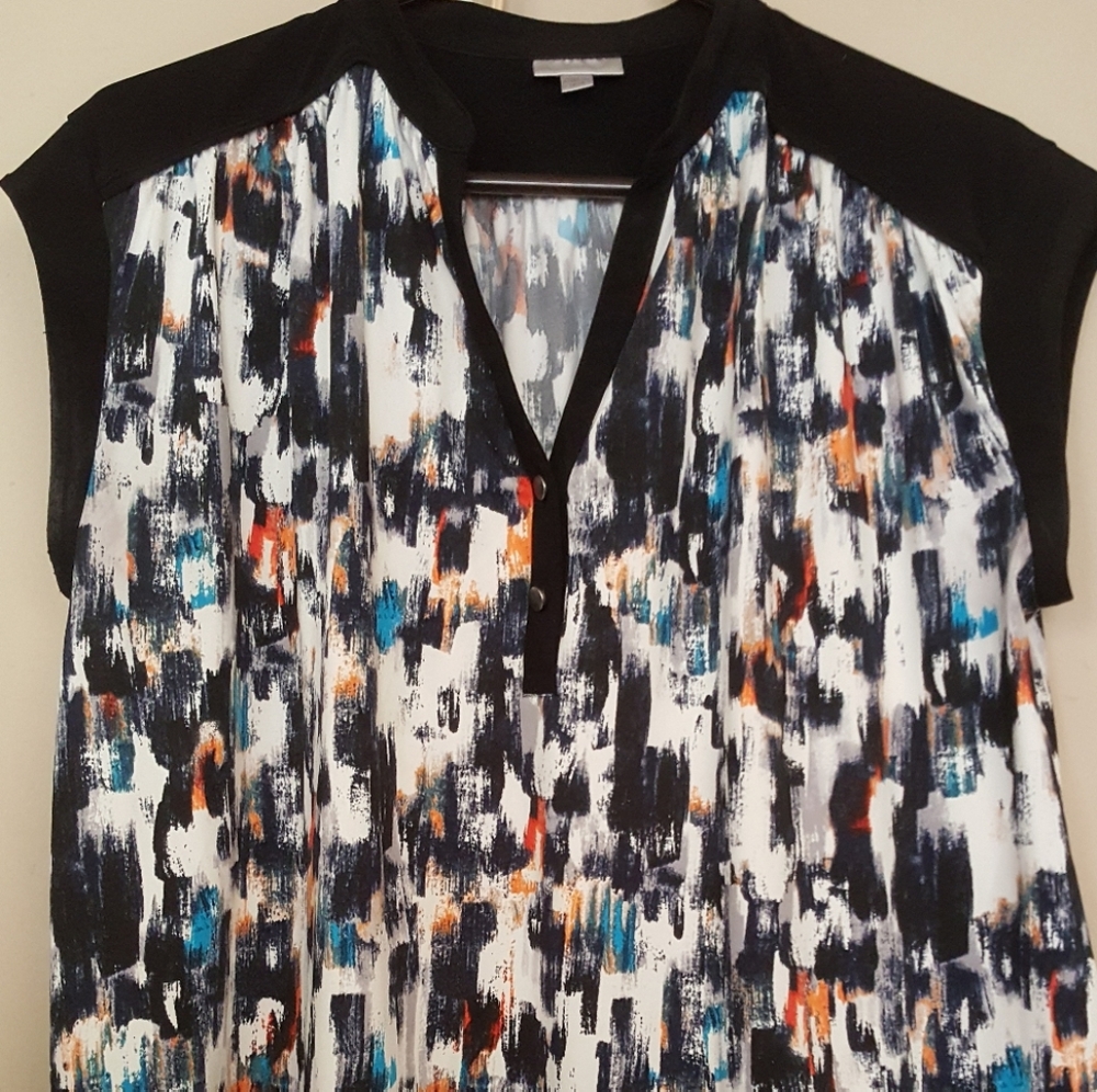 Avenue, multi colored sleeveless top 14/16